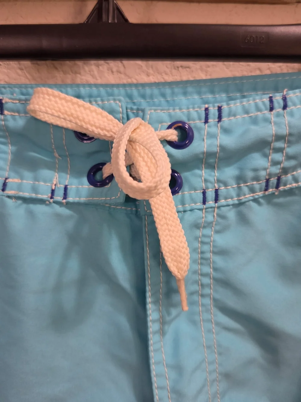 Tommy Bahama Men’s Swim Board Shorts in Light Blue and Red